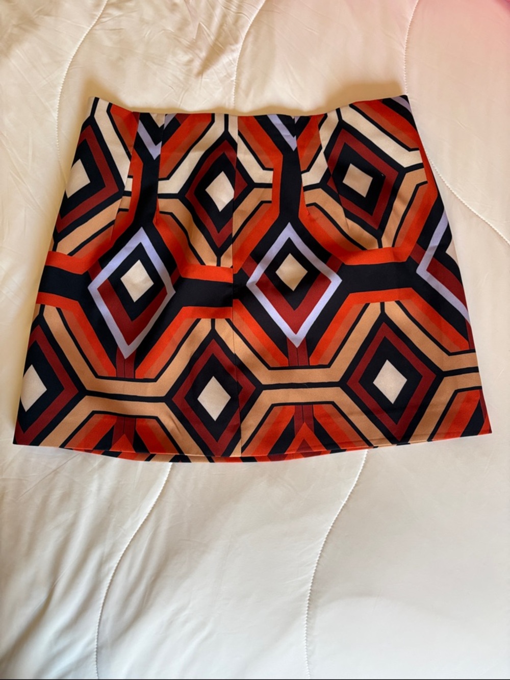 Zara Bold Geometric Mini Skirt Large